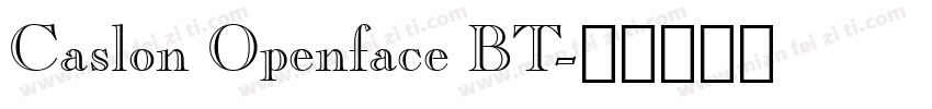 Caslon Openface BT字体转换